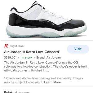 Air Jordan 11 retro low Concord